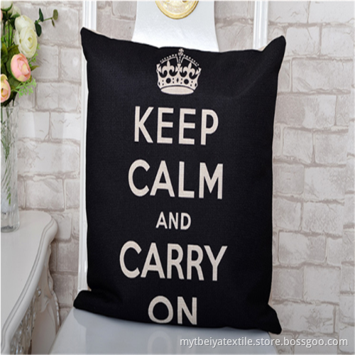 Promotional Custom Logo Creative Digital Printed Cushion Cover
